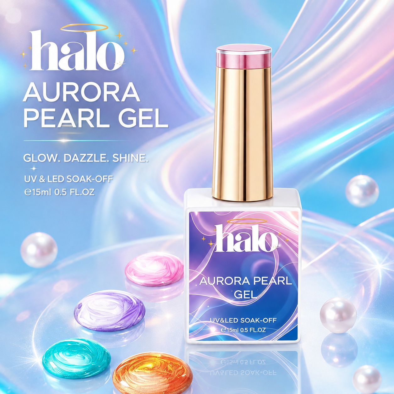 Halo Aurora Pearl Gel Collection - 24 Colors