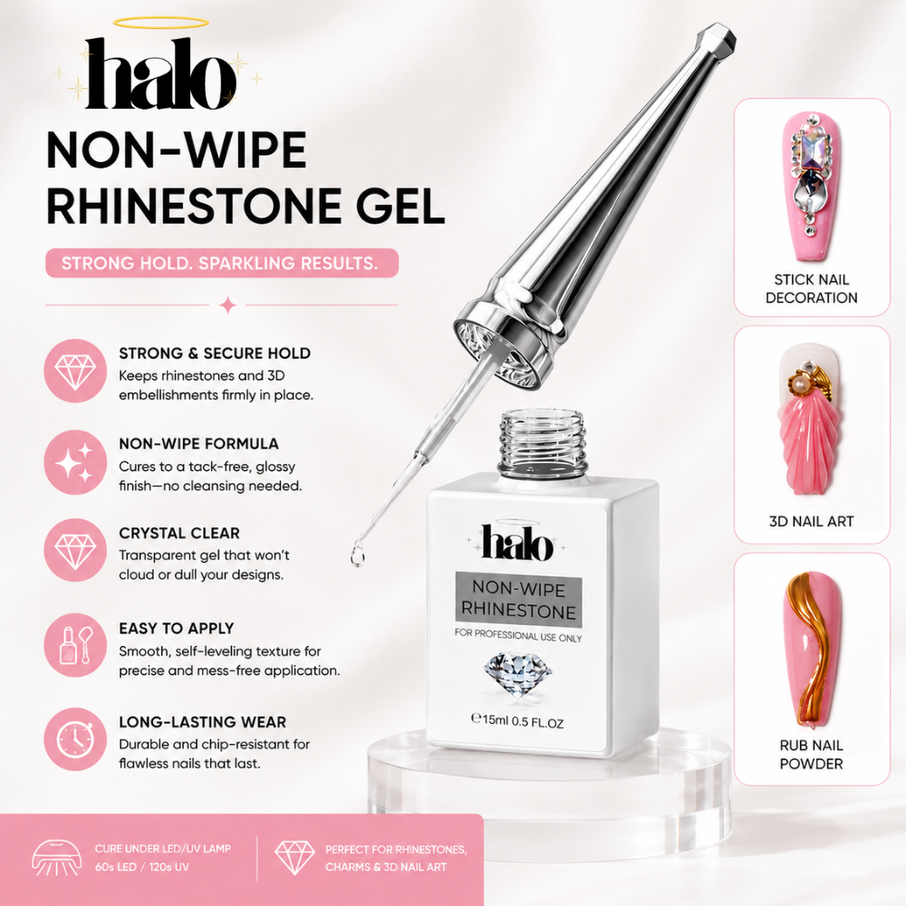 Halo Non Wipe Rhinestone Gel