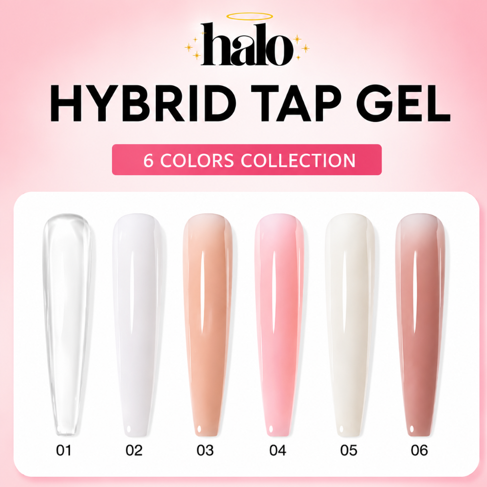halo hybrid tap gel color swatches