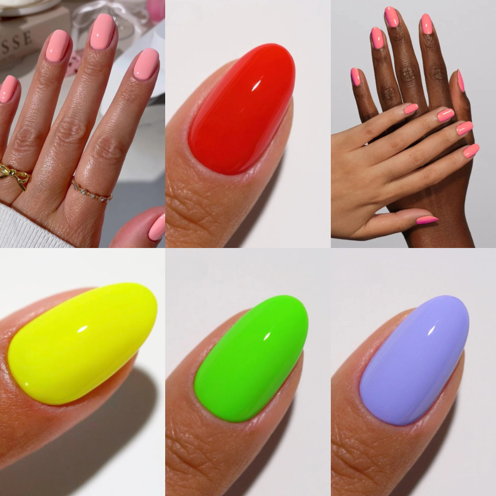 finger wearing DND Diva Summer Gel Polish Set "Island Vibes"