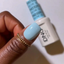 finger swatch wearing DND Gel Polish 529 Blue River, OR