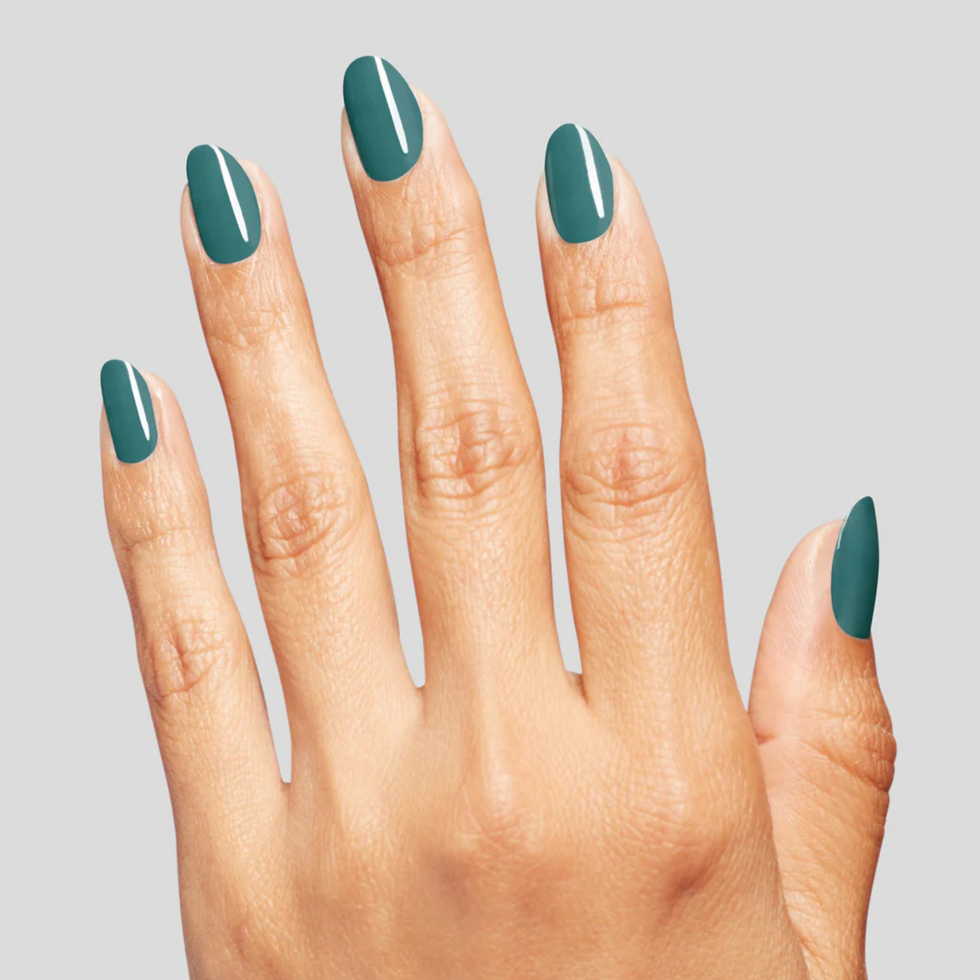 hands wearing OPI Intelli-Gel Duo - F032 Baby Tee-l