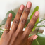 hands wearing DND DC Gel - 143 Banana Crepe