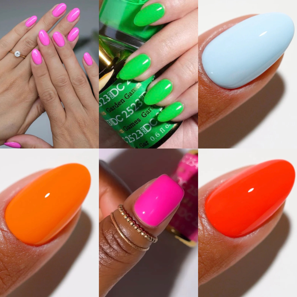 swatch of DND DC Summer Gel Set “Beachside Brights”