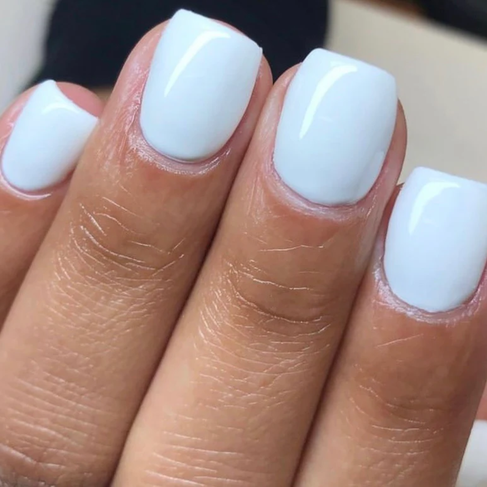 hands wearing DND Gel Polish - 473 French Tips