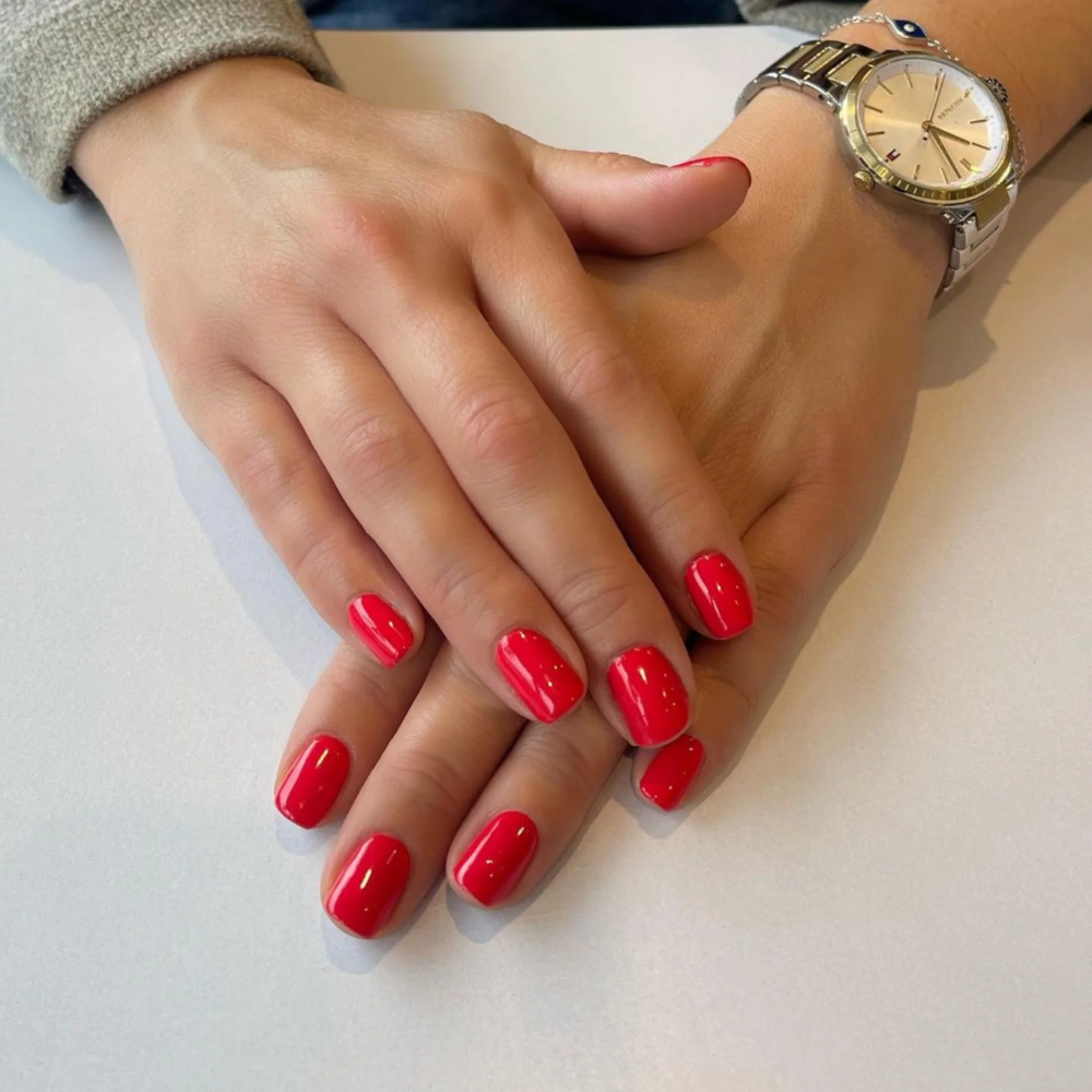 hands wearing DND Gel Polish - 562 Red Lake, MN