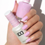 hands wearing DND Gel Polish 728 Purple Rain