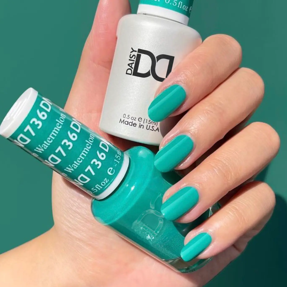 hands wearing DND Gel Polish 736 Watermelon