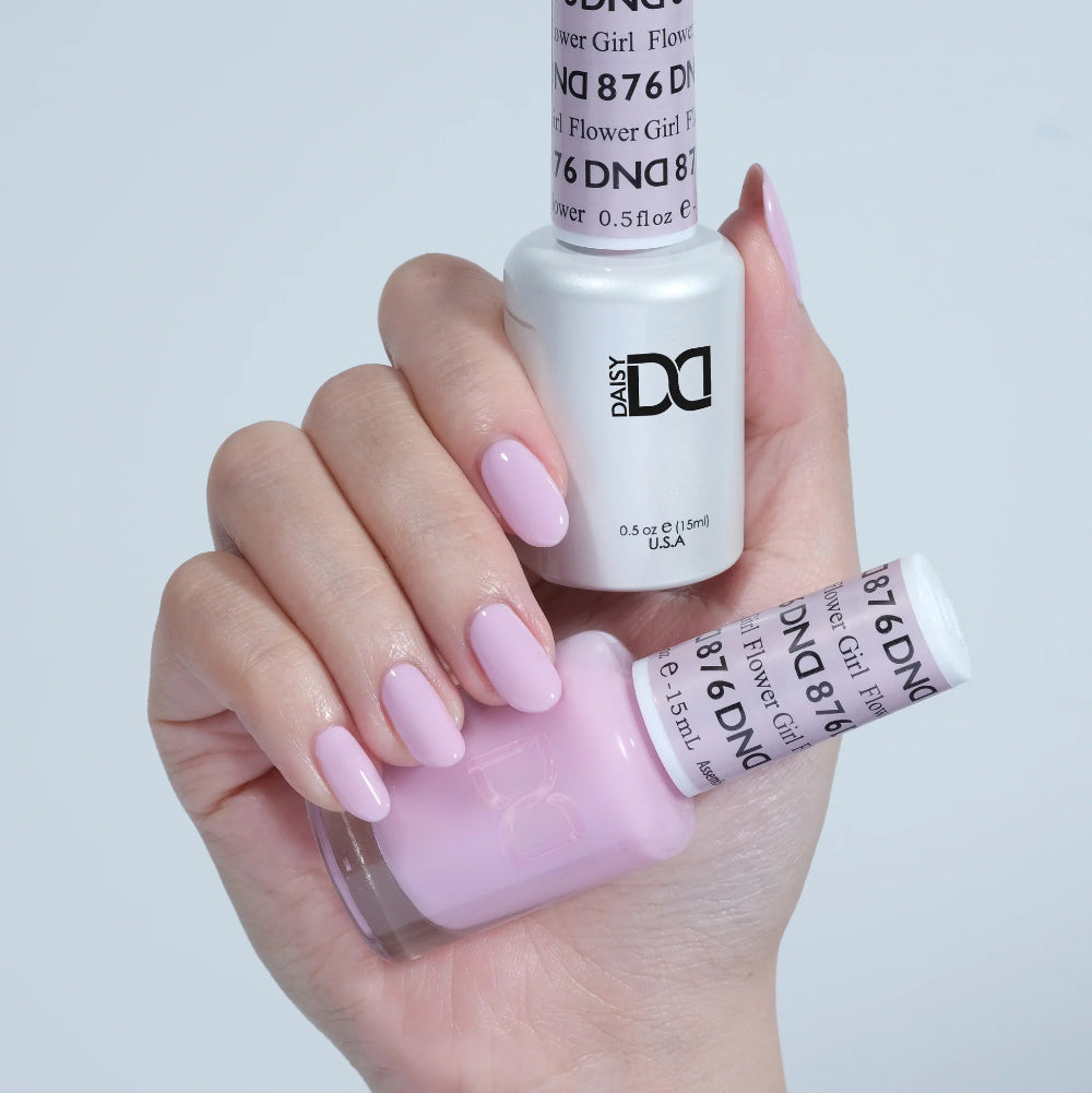 hands wearing DND Trio - 876 Flower Girl
