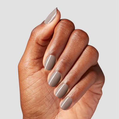 hands wearing OPI Intelli-Gel Trio - F031 Crimp and Proper