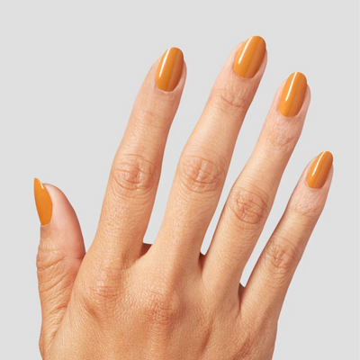 hands wearing OPI Intelli-Gel Duo - F028 Penny Loafer Lane