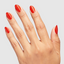 hands wearing OPI Intelli-Gel Duo - F034 Totally Red-ical
