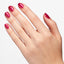 hands wearing Q10 Blame The Mistletoe Gel & Polish Duo by OPI