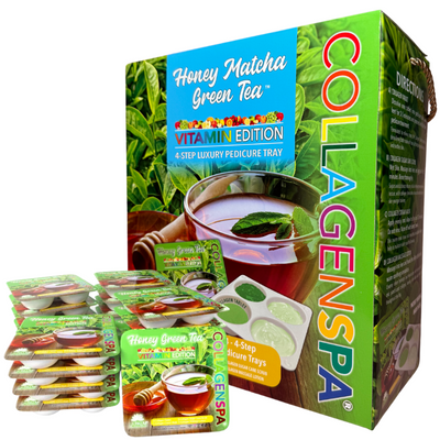 Lapalm Collagen Spa 4 Step Pedi Tray - Honey Green Tea