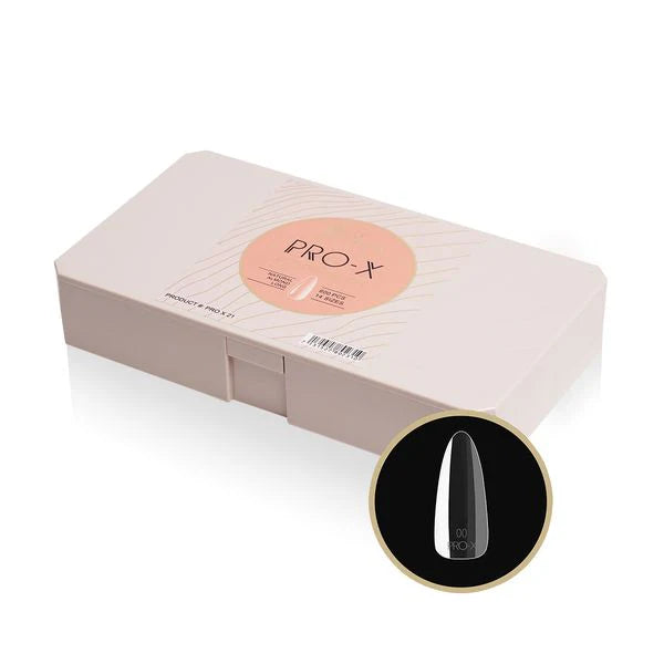 iGel Pro-X Soft Gel Nail Tips 600pc - Natural Long Almond