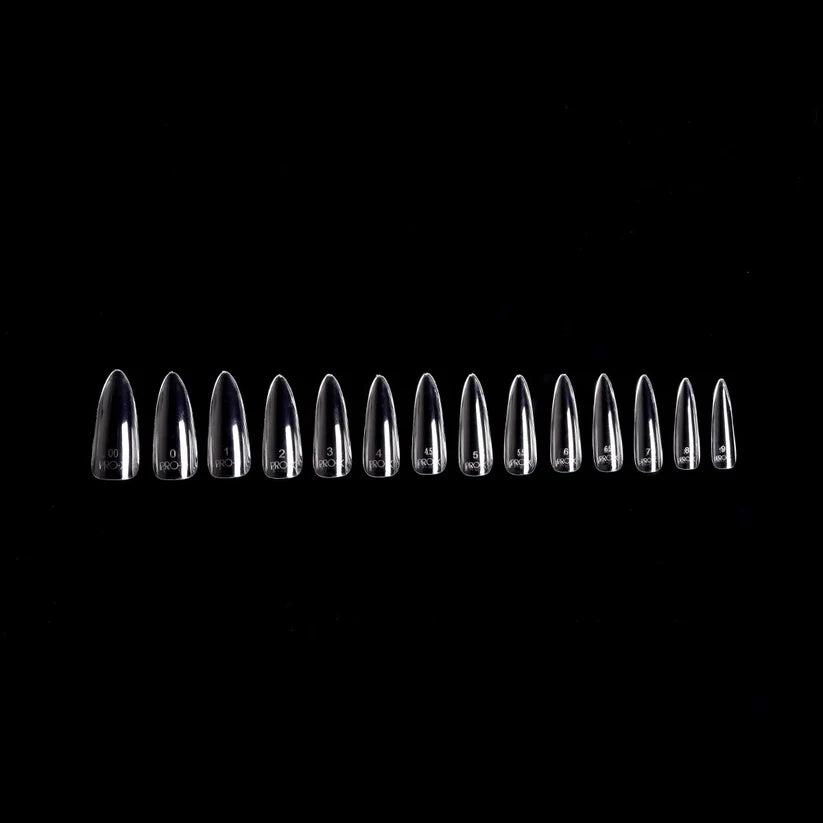 iGel Pro-X Soft Gel Nail Tips 600pc - Natural Long Almond tips