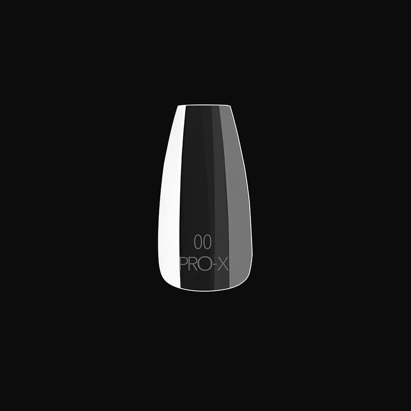 iGel Pro-X Soft Gel Nail Tips 600pc - Natural Medium Coffin tip