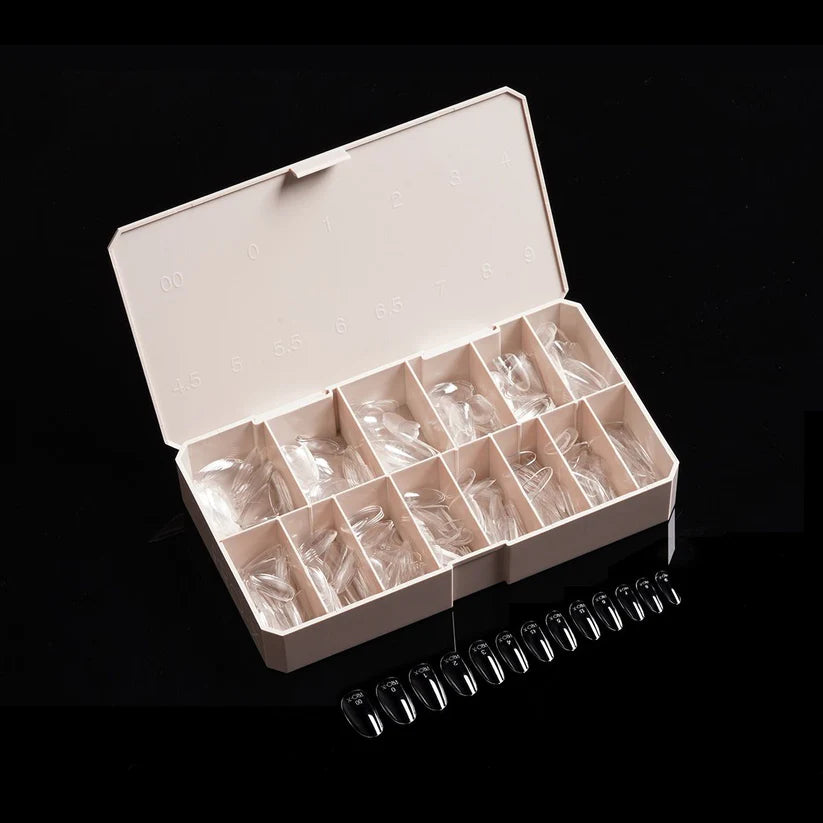 iGel Pro-X Soft Gel Nail Tips 600pc - Natural Medium Round inside