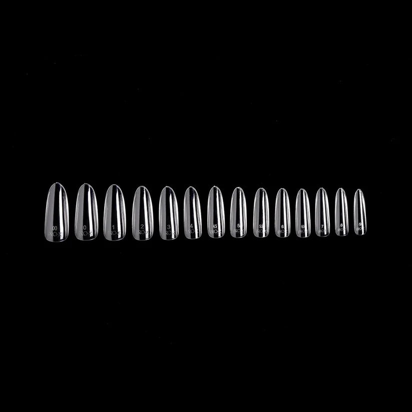iGel Pro-X Soft Gel Nail Tips 600pc - Natural Long Round tips