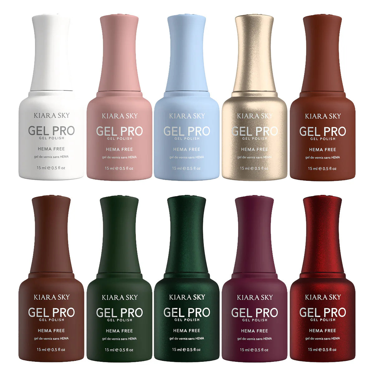 Kiara Sky Gel Pro Polish Bundle - The Holiday Edit bottles