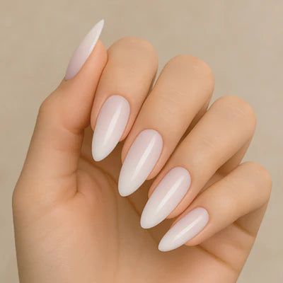 Kiara Sky Gel Builder - Milky White hand