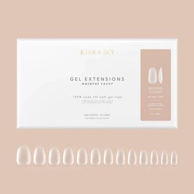 Kiara Sky Natural Gel Extensions - Short Round