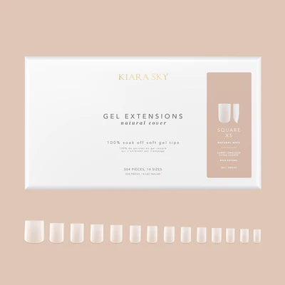 Kiara Sky Natural Gel Extensions - Extra Short Square