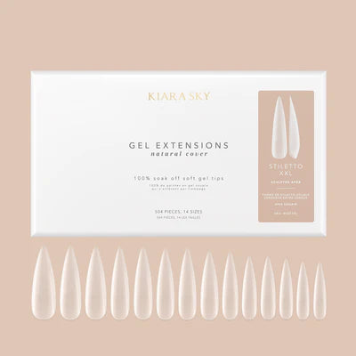 Kiara Sky Natural Gel Extensions - XXLong Stiletto
