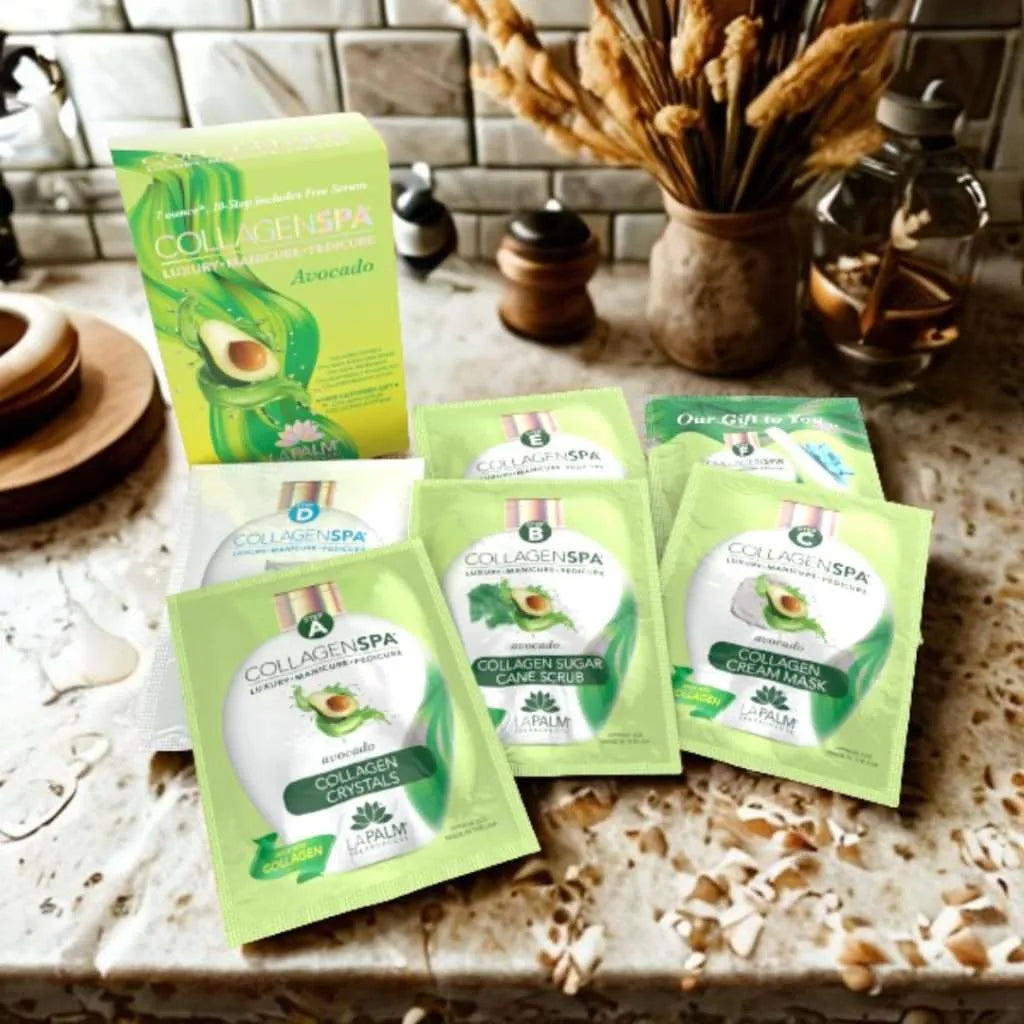 LaPalm Collagen Spa 6 Step Kit - Avocado packets