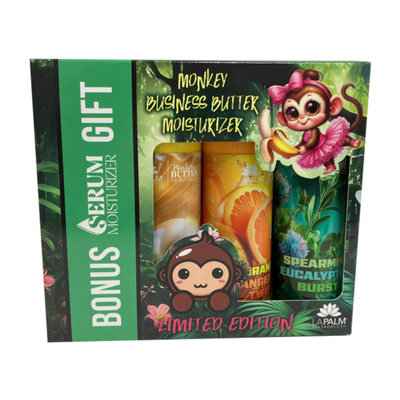 Lapalm Monkey Business Holiday Lotion Gift Box