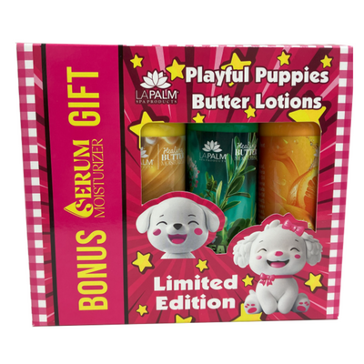 Lapalm Playful Puppies Holiday Lotion Gift Box