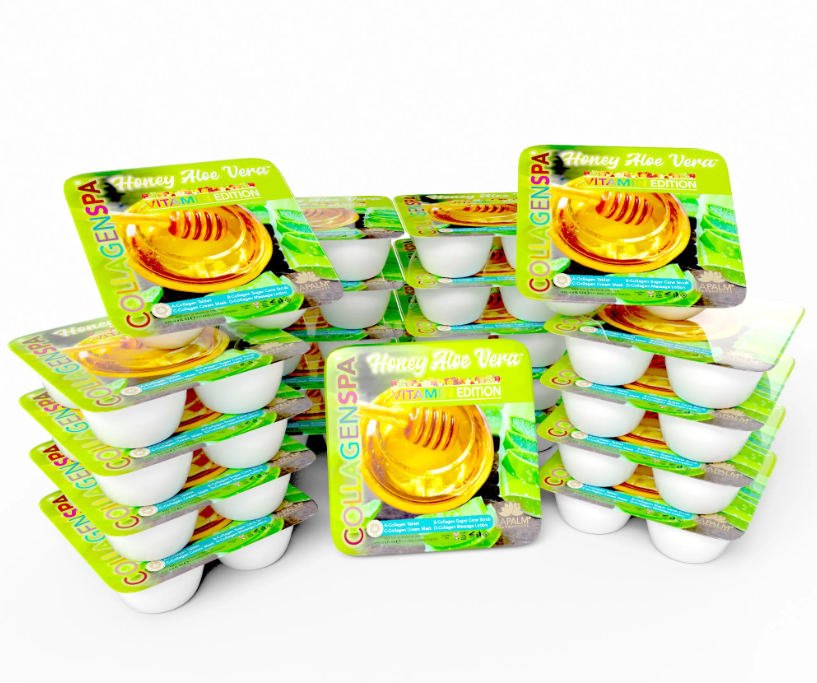 Lapalm Collagen Spa 4 Step Pedi Tray - Aloe