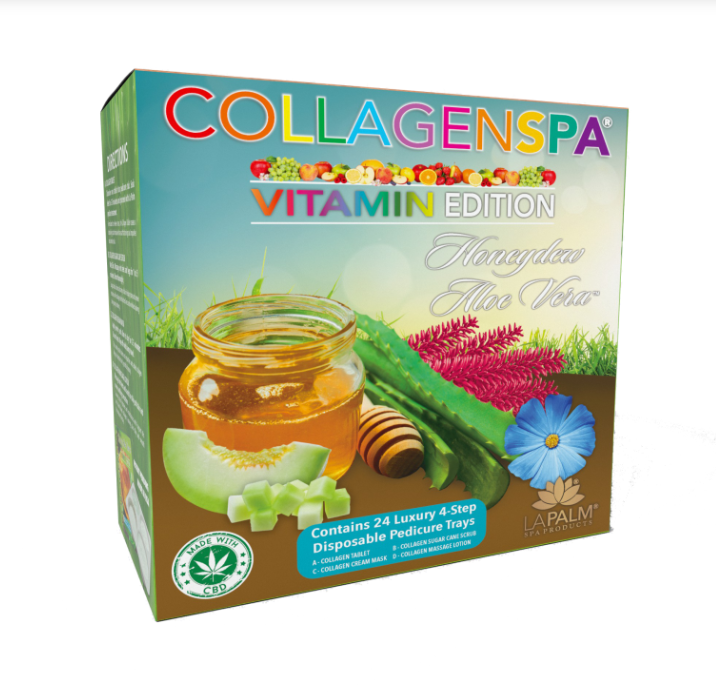 Lapalm Collagen Spa 4 Step Pedi Tray - Aloe Case