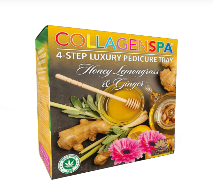Lapalm Collagen Spa 4 Step Pedi Tray - Lemongrass Case