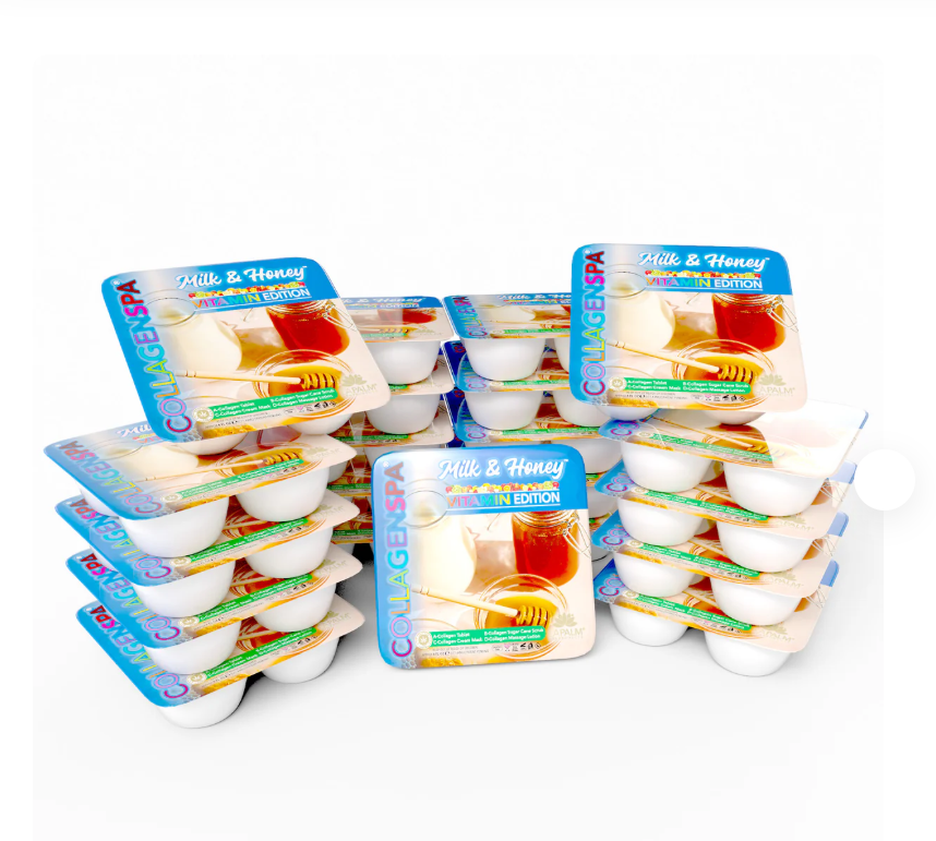 Lapalm Collagen Spa 4 Step Pedi Tray - Milk & Honey