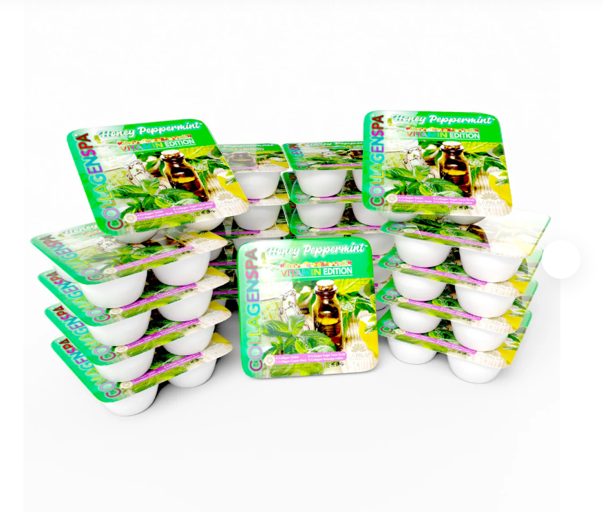 Lapalm Collagen Spa 4 Step Pedi Tray - Peppermint