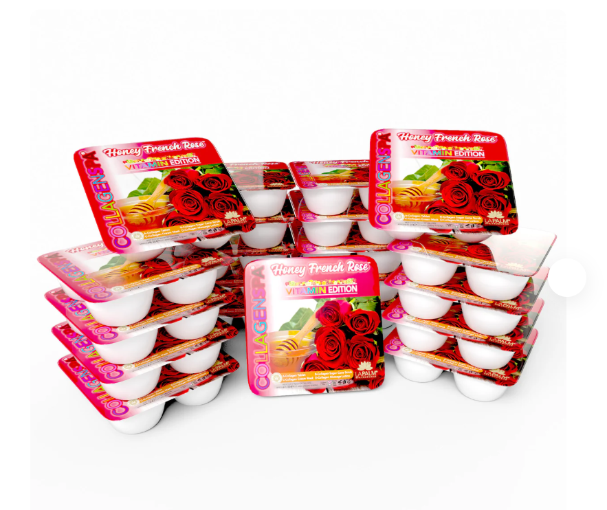 Lapalm Collagen Spa 4 Step Pedi Tray - Rose