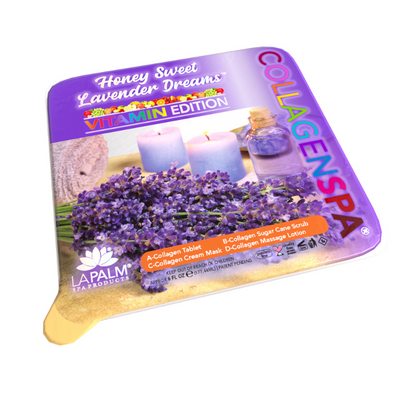 Honey Sweet Lavender Dreams Collagen Spa 4 Step Pedi Tray by LaPalm