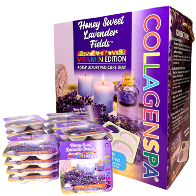 Lapalm Collagen Spa 4 Step Pedi Tray - Honey Sweet Lavender Dreams
