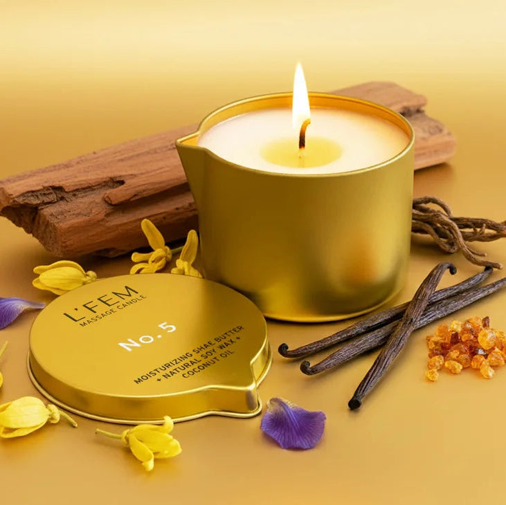 L'Fem Massage Candle 8oz - No. 5