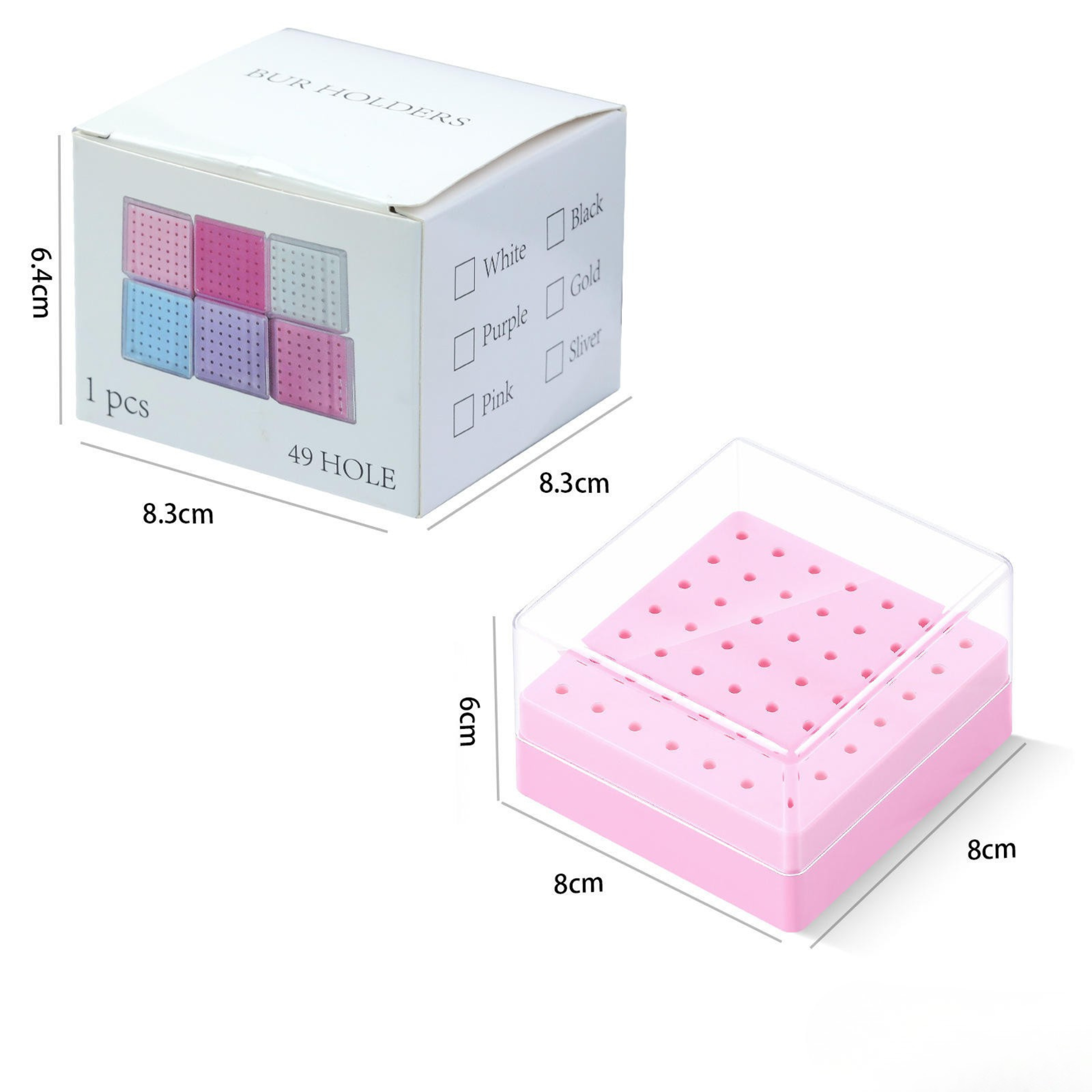measurement of Nail Drill Bit Holder