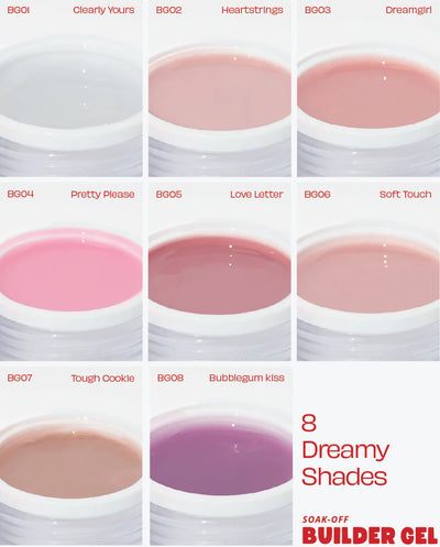 Notpolish Builder Gel 8pc Bundle colors