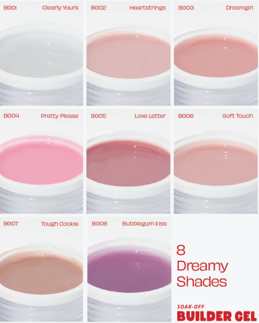 Notpolish Builder Gel 8pc Bundle colors