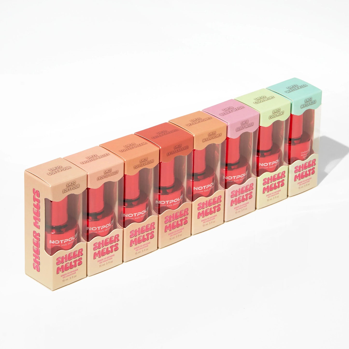 Notpolish Sheer Melts Sweet Drizzle Collection - 8 Colors