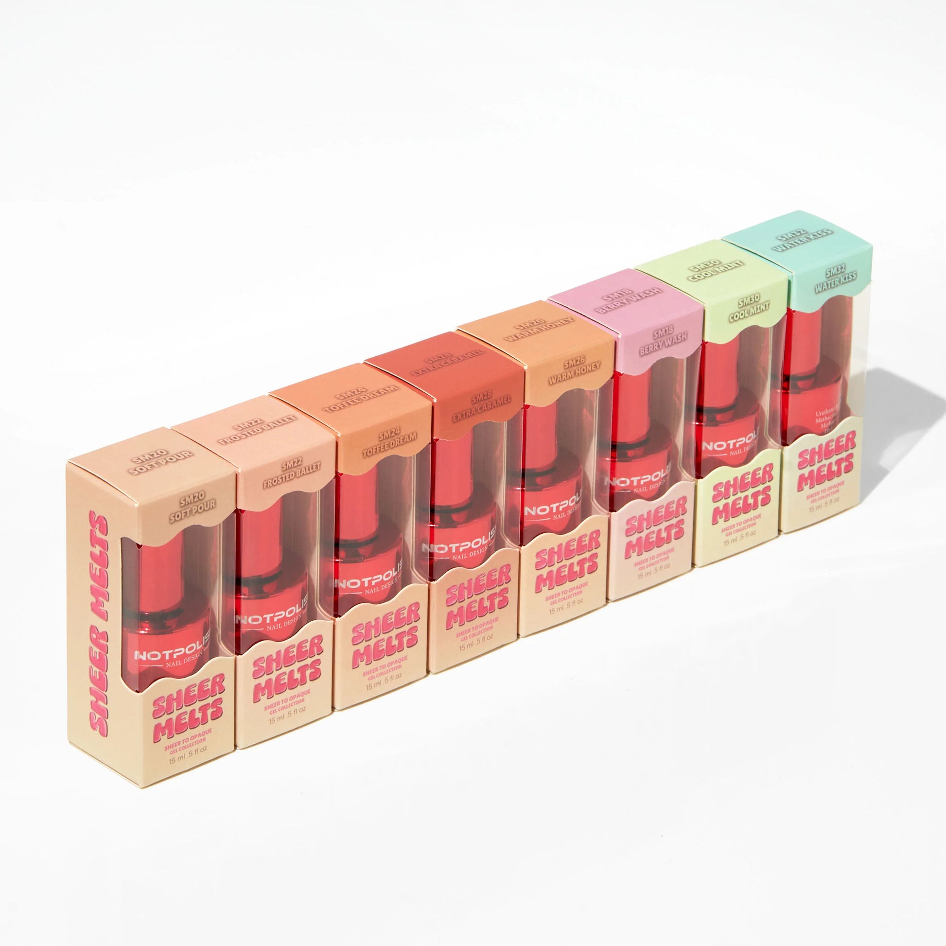 Notpolish Sheer Melts Sweet Drizzle Collection - 8 Colors