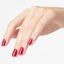 hands wearing L72 OPI Red Intelli-Gel by OPI