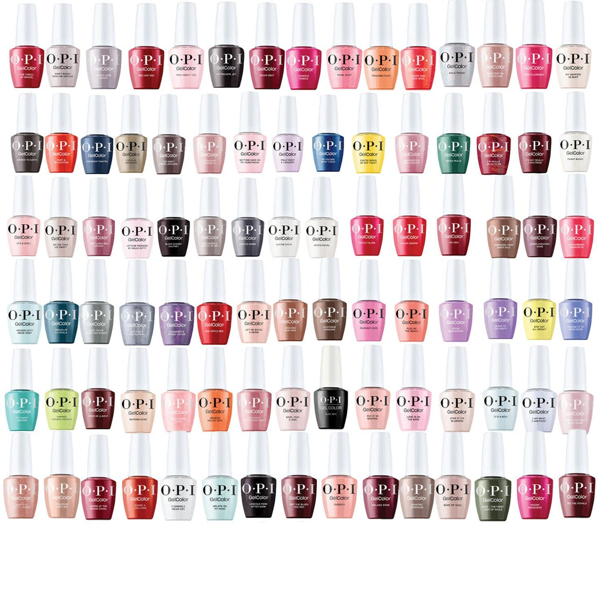Opi Nail Gel Color Chart OPI Gelcolor Full Collection List With