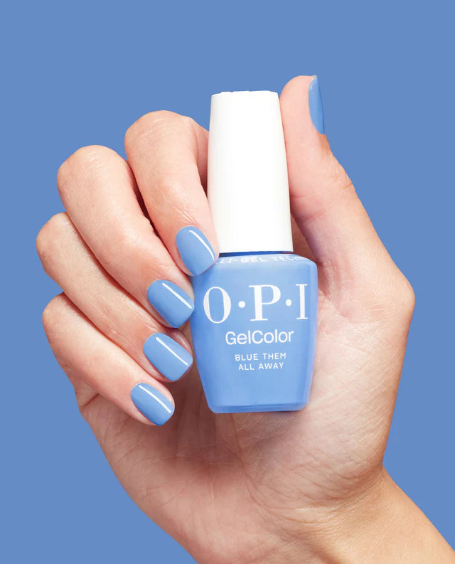 OPI Intelli-Gel - S058 Blue Them All Away swatch