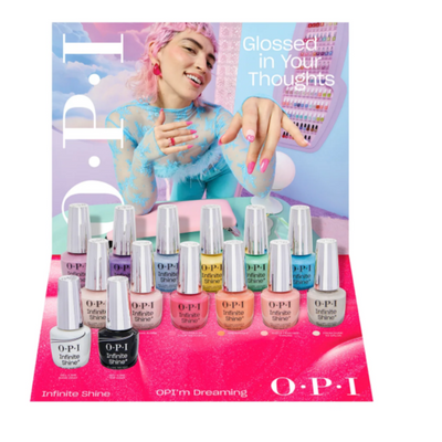 OPI'm Dreaming Spring 2025 - Infinite Shine Collection Display