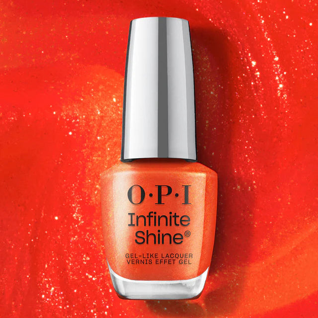 OPI Infinite Shine L202 Shock Em Orange